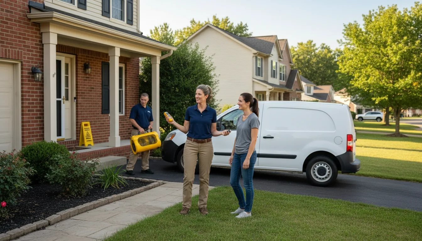 Water restoration image for Flood Water Cleanup, Removal And Restoration Services in Thornville, OH